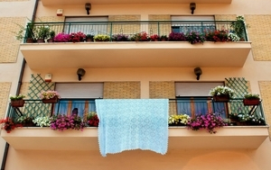 Balcone Addobbato per Infiorata di Poggio Moiano